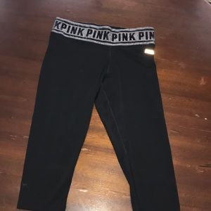 PINK reversible crop leggings